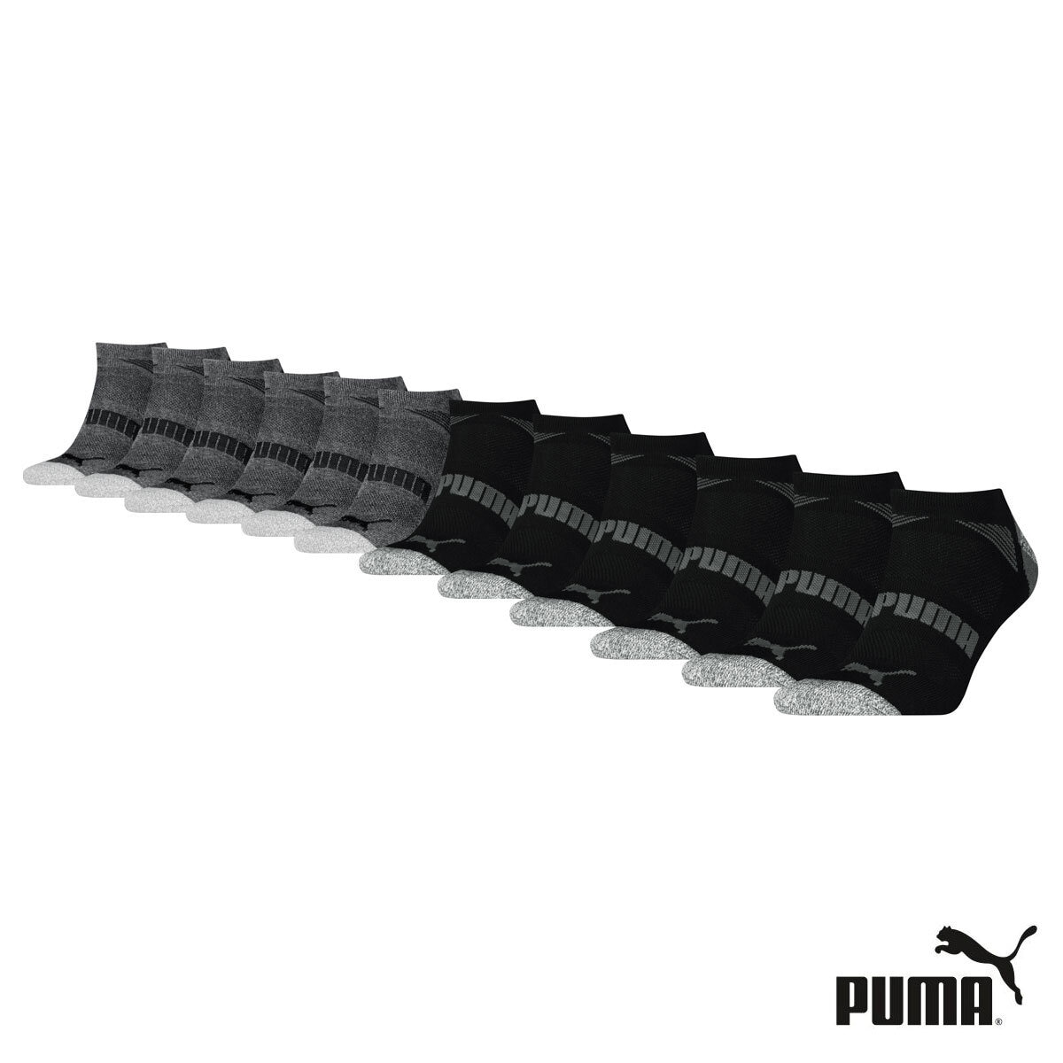 Puma Men's Repreve Sock, 12 Pack