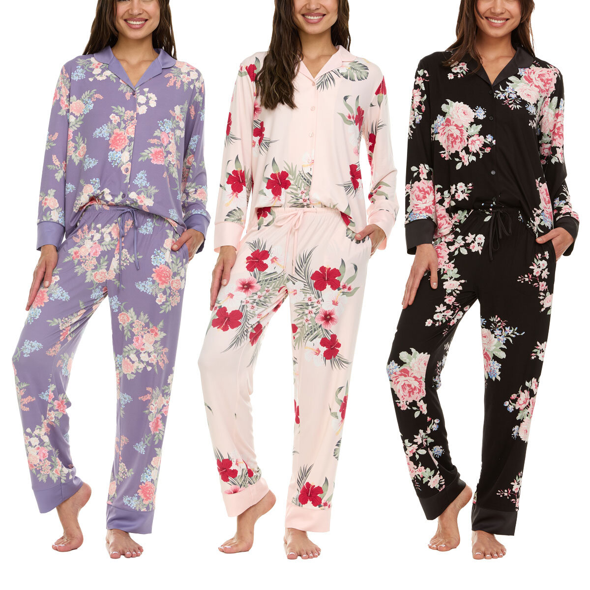 Flora Nikrooz Ladies Notch Collar Pyjama Set