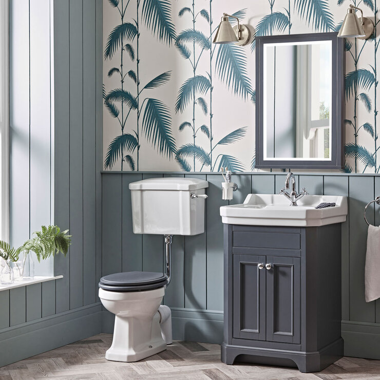 Tavistock Abbot 600 Floor Mount Vanity Unit with Basin in 2 colours at costco.co.uk