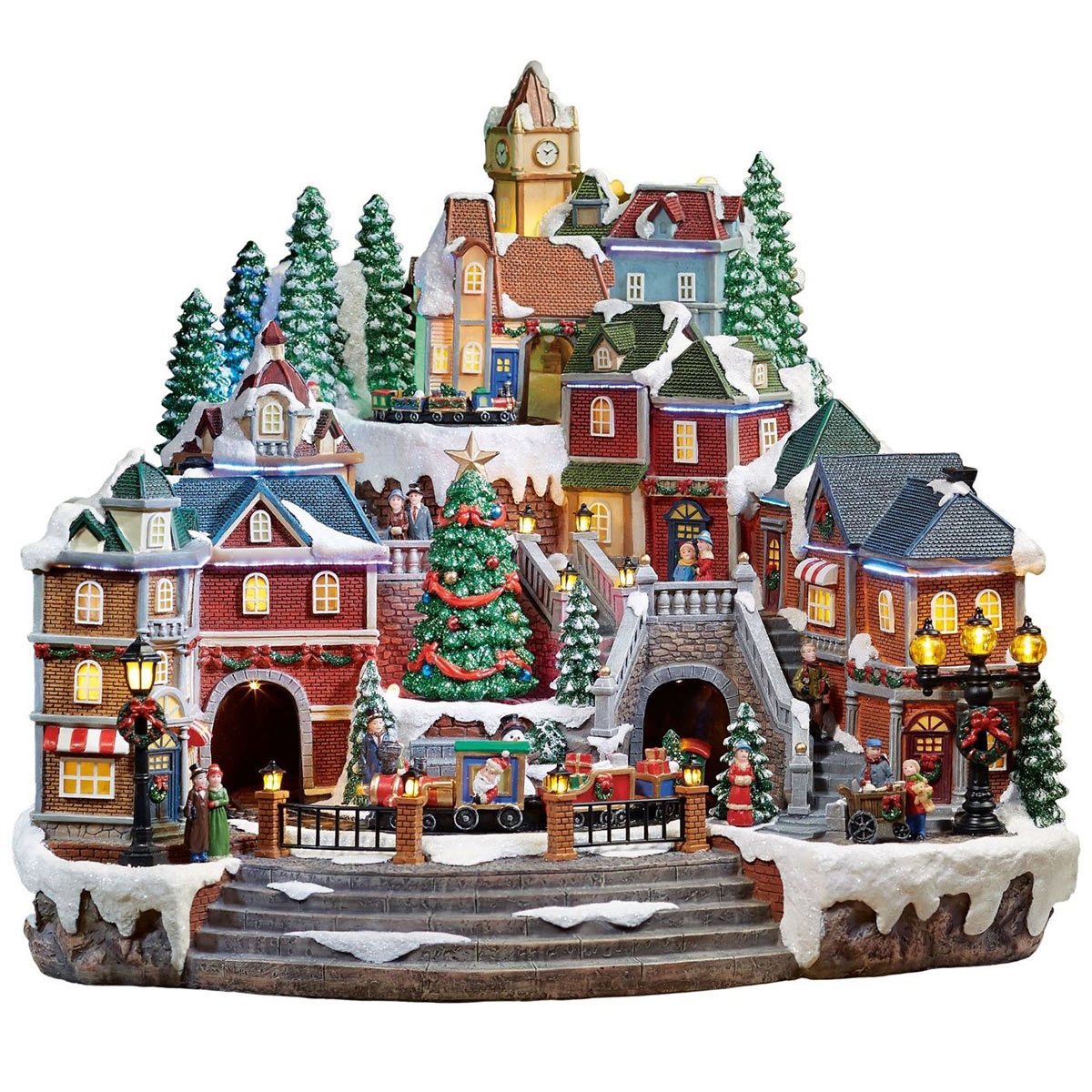 Amazon | コストコ Animated Village Scene クリスマス オルゴール | オルゴール | おもちゃ