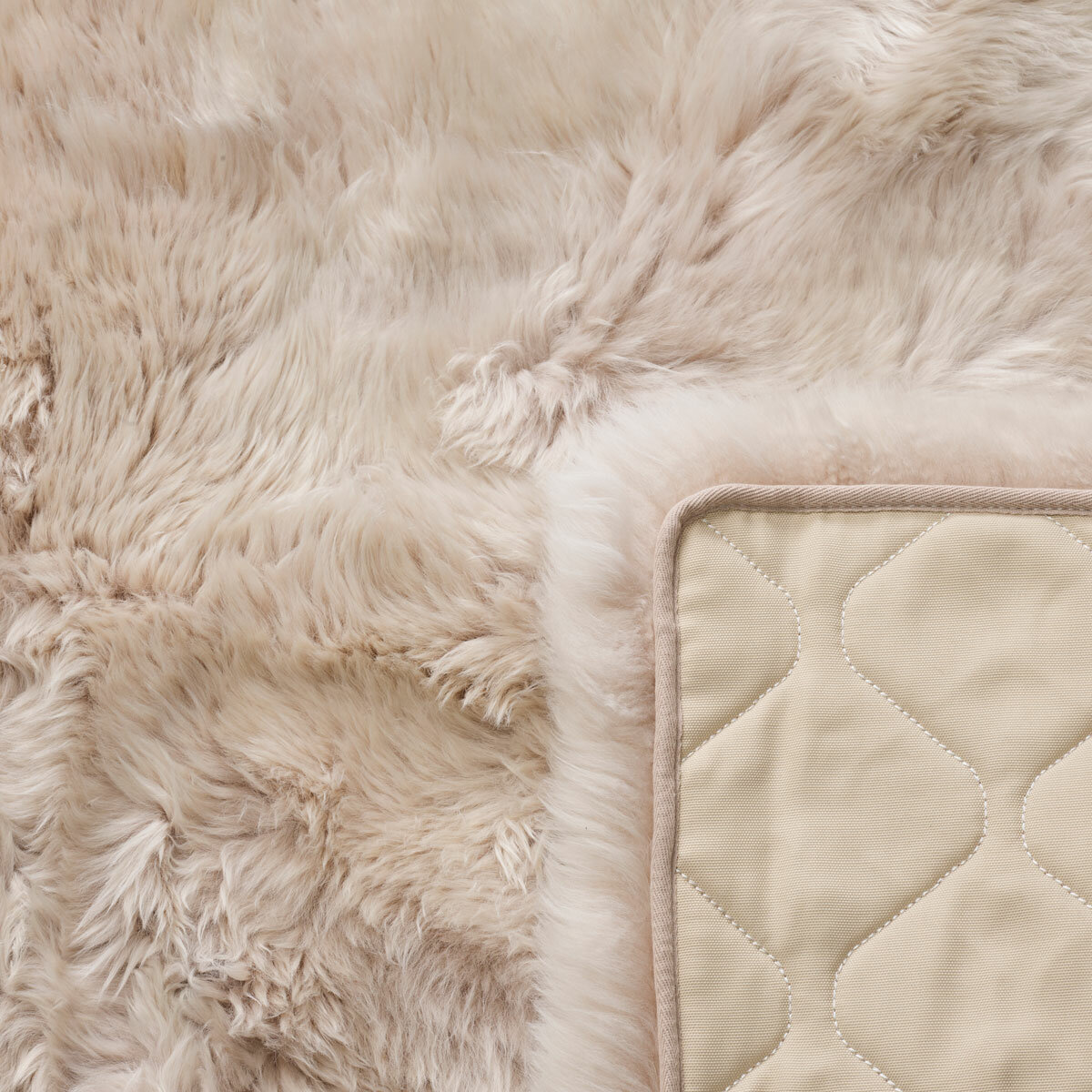 Bowron Sheepskin Area Rug 120 x 180cm in Stone Bowron Sheepskin Area Rug 120 x 180cm in Stone