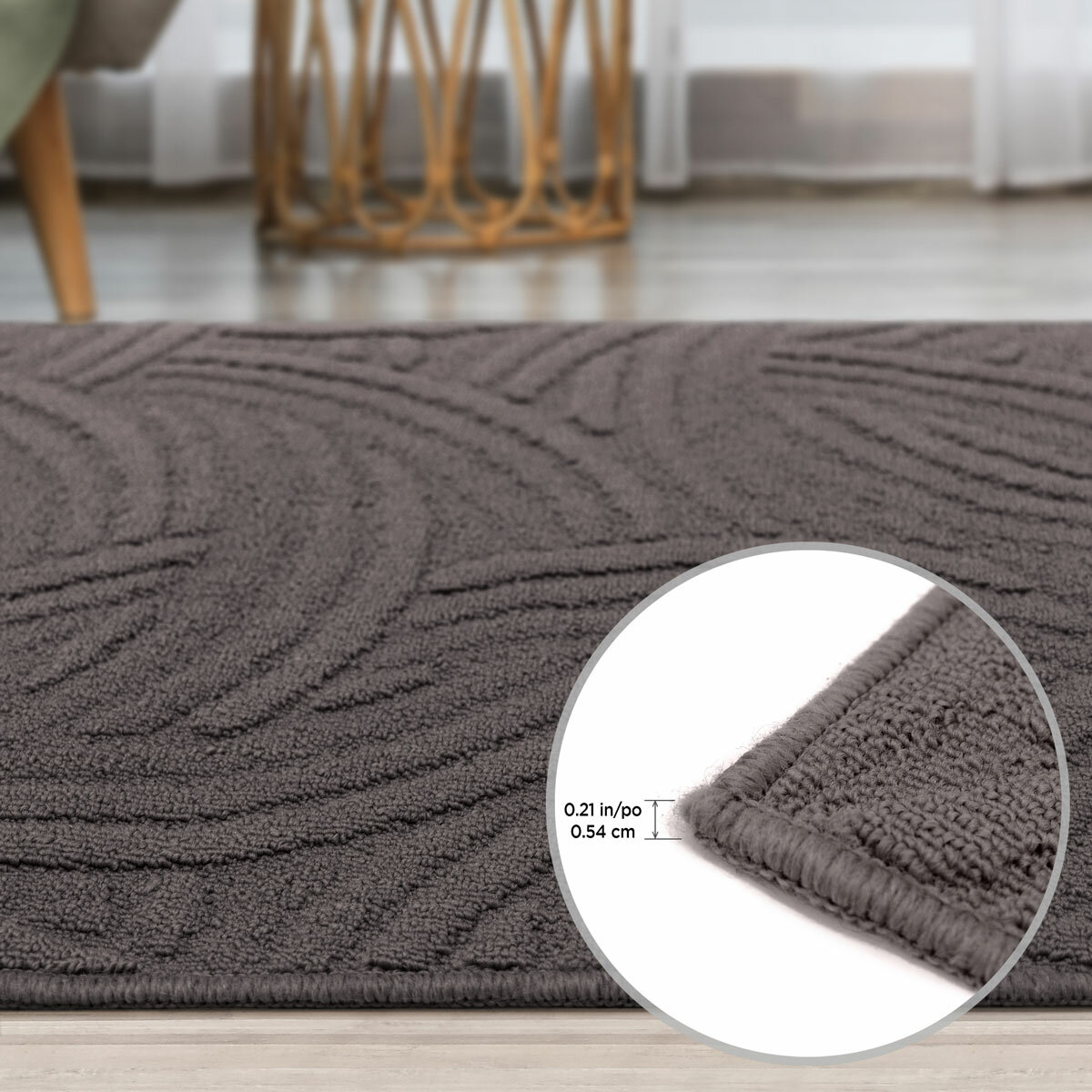Multy Home Nova Floor Runner in Charcoal, 61 x 183 cm