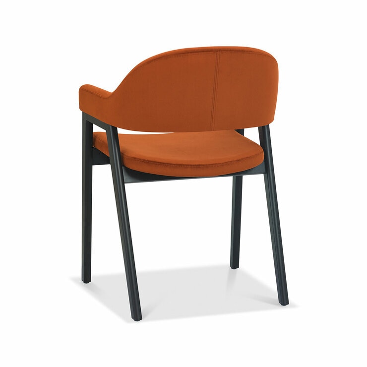 Bentley Designs Camden Peppercorn Rust Velvet Armchair, 2 Pack Bentley Designs Camden Peppercorn Rust Velvet Armchair, 2 Pack