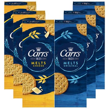 Carrs Melts Crackers Mixed Pack, 6 x 150g
