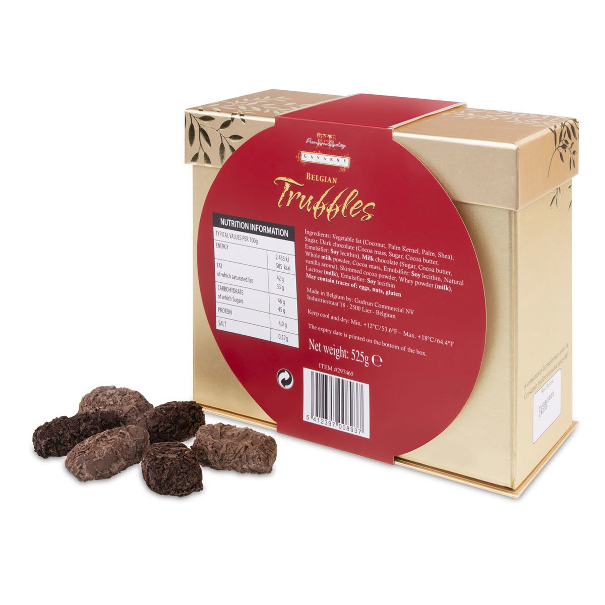 Gavarny by Gudrun Belgian Milk & Dark Chocolate Flaked Truffles, 525g