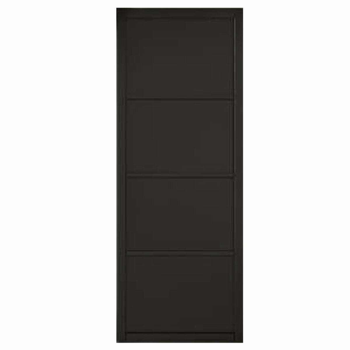 Mendes Industrial Solid Internal Door With Slim Handle Pack- Black Rome in 3 Sizes