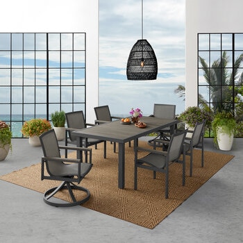 Agio Maricopa 7 Piece Sling Dining Set + Cover