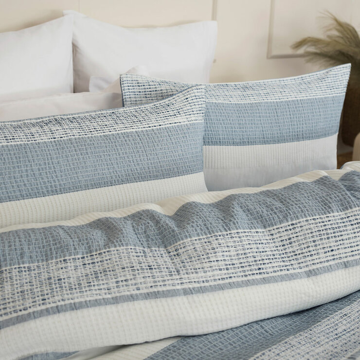 Belledorm Rahil Blue Duvet Cover Set, in 4 Sizes