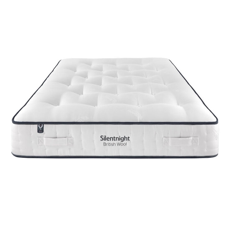 Silentnight British Wool 2400 Pocket Mattress & Slate Grey Divan in 4 Sizes