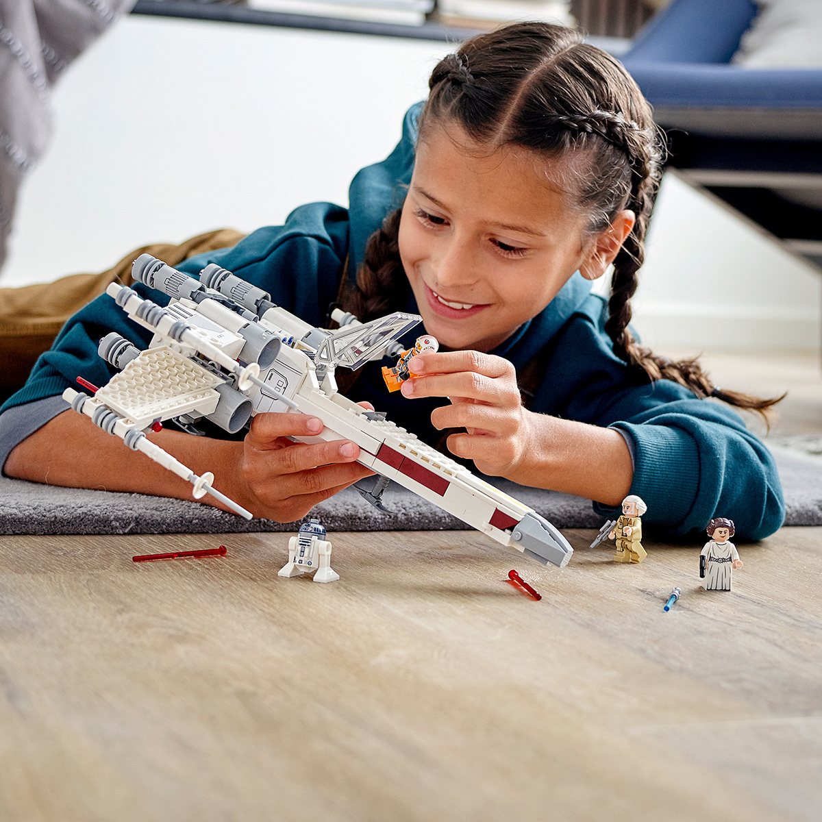 Lego star was x wing construction set