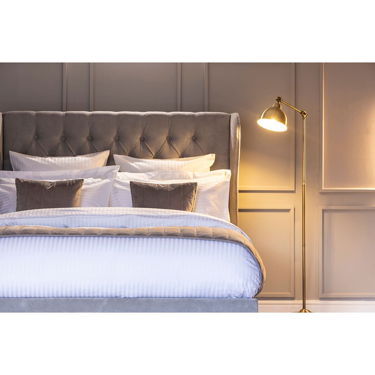 Belledorm 540TC Duvet Set Double in White, 3 piece set