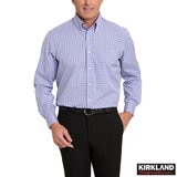 Kirkland Signature Men's Dress Shirt in Light Dark Blue