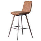 Gallery Palmer Brown Faux Leather Bar Stool, 2 Pack