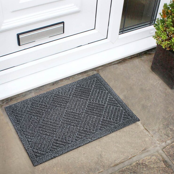Lifestyle image of mats outside front door Lifestyle image of mats outside front door
