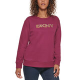 DKNY Women's Sequin Sweatshirt in Bordeaux