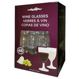Argentia Ridge - Verres à vin en plastique 232 mL (7,8 oz), Paquet