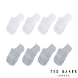 Ted Baker Men's Liner Sock, 8 Pack in White