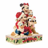 11.5 Inch Jim Shore Disney Traditions Stacked Mickey and Friends Musical Figurine