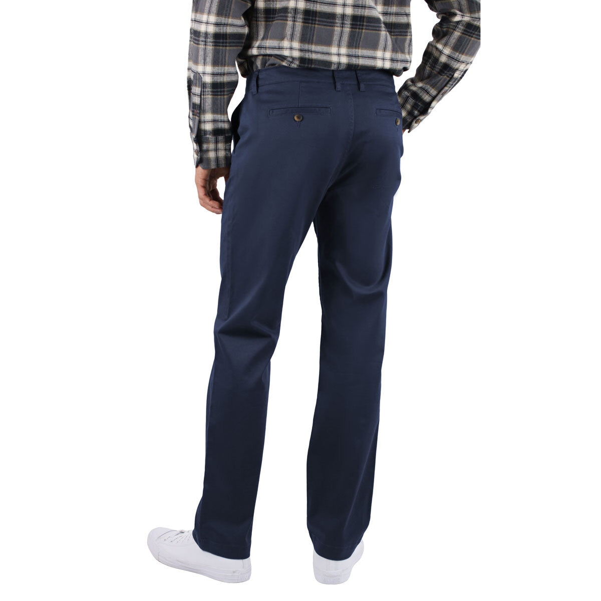 Jachs Mens Stretch Chino in Navy, W40 L32