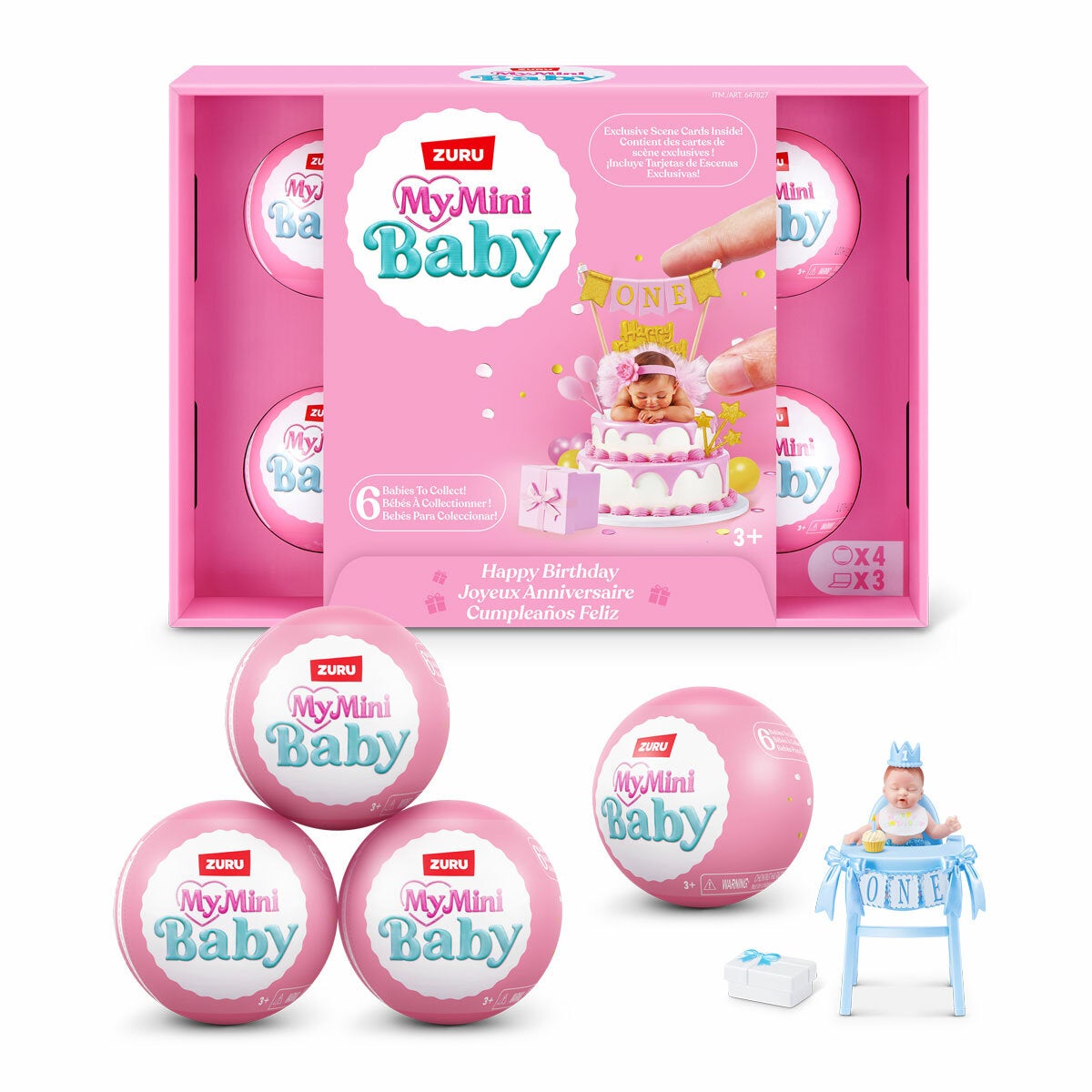 Zuru My Mini Baby - My Birthday - 4 pack (4+ Years) Zuru My Mini Baby - My Birthday - 4 pack (4+ Years)