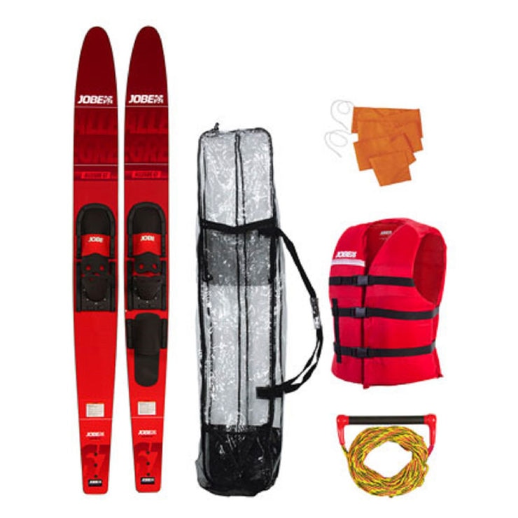 Jobe Allegre 67" (170.2cm) Combo Skis Package in Red Costco UK