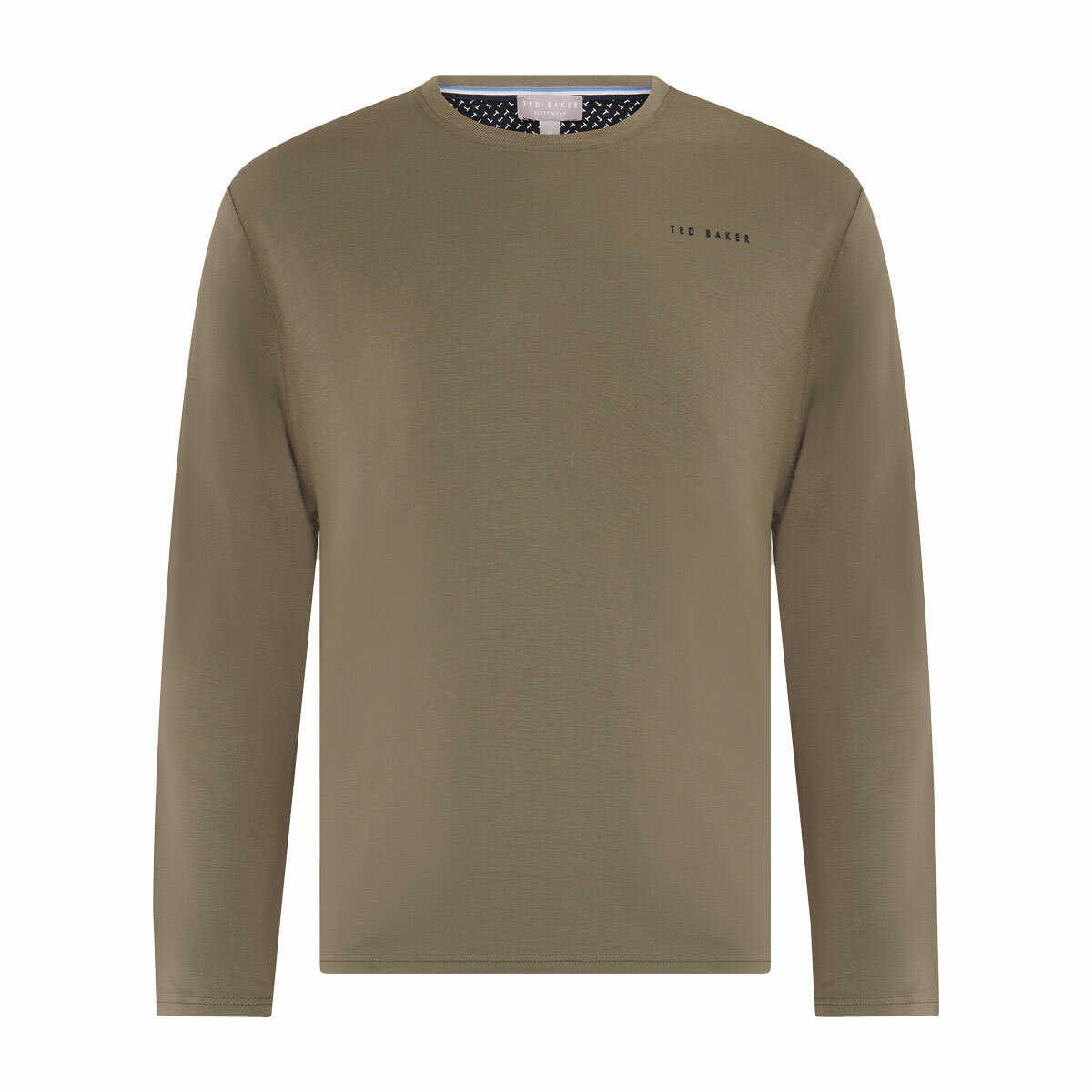 Ted Baker Mens Long Sleeve Lounge Set in Olive & Black