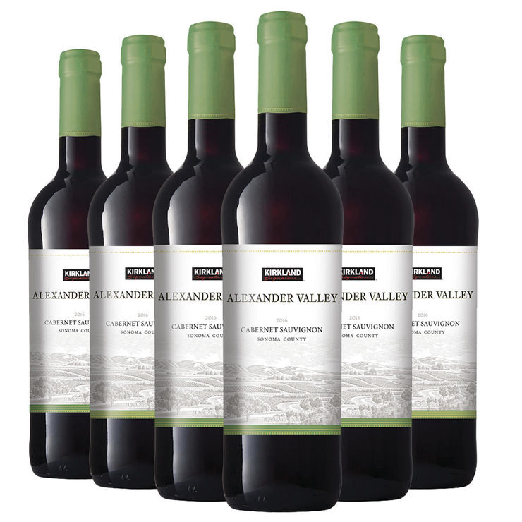 Kirkland Signature Alexander Valley Sauvignon 2016, 6 x 75cl
