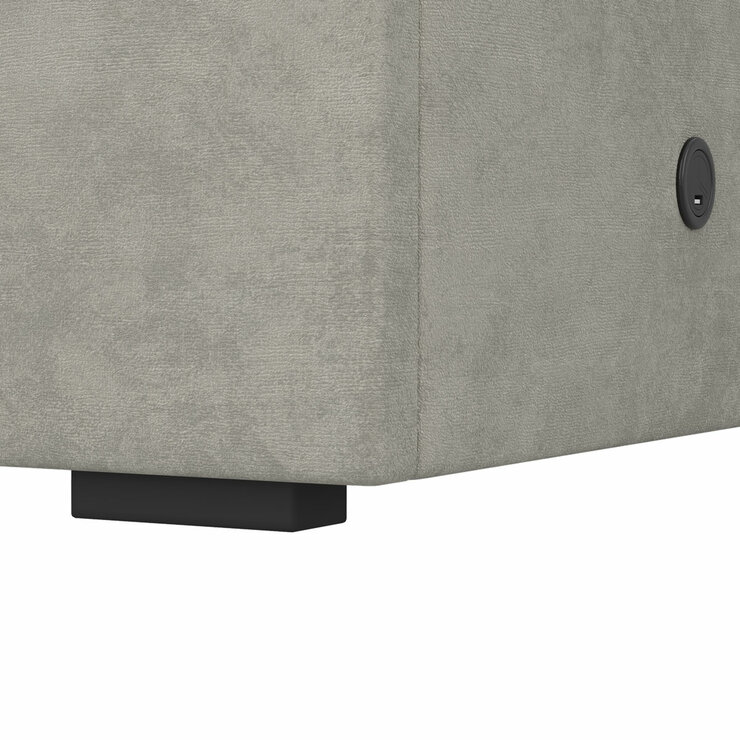 Highgrove Swift Grey Fabric Full Ottoman Bed Frame in 3 Sizes