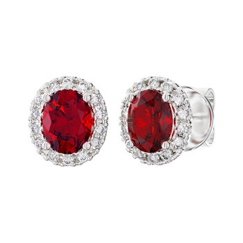 Ruby and shop diamond earrings costco