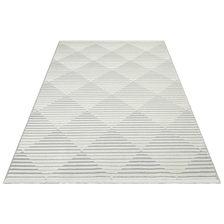 Concept Looms Jazz Grey Diamond Indoor Outdoor Rug, in 2 Sizes