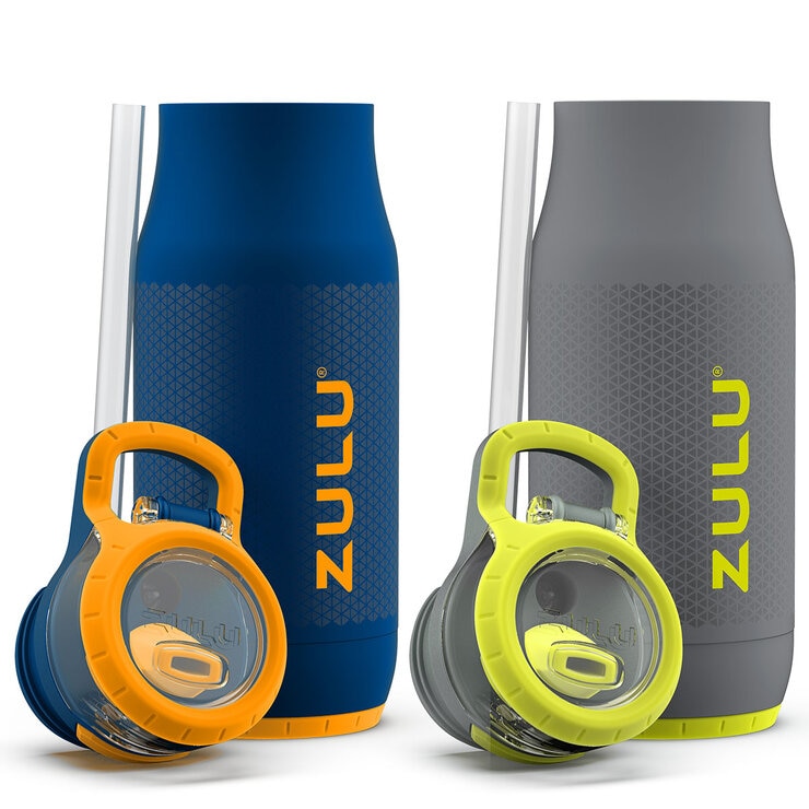Zulu Kids Water Bottle (Blue And Grey)