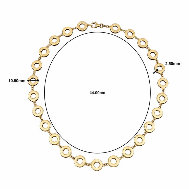 14ct Yellow Gold Love Circles Necklace 14ct Yellow Gold Love Circles Necklace