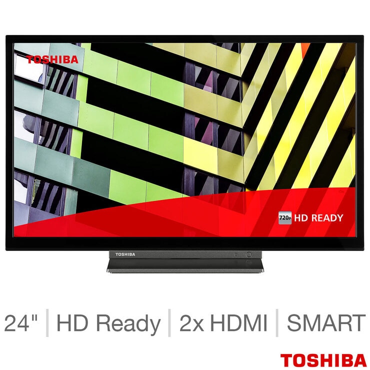 Toshiba 24WD3C63DB 24 Inch HD Ready Smart TV HD READY SMART TV Costco UK