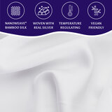 White Silver Lining Pillowcases Features