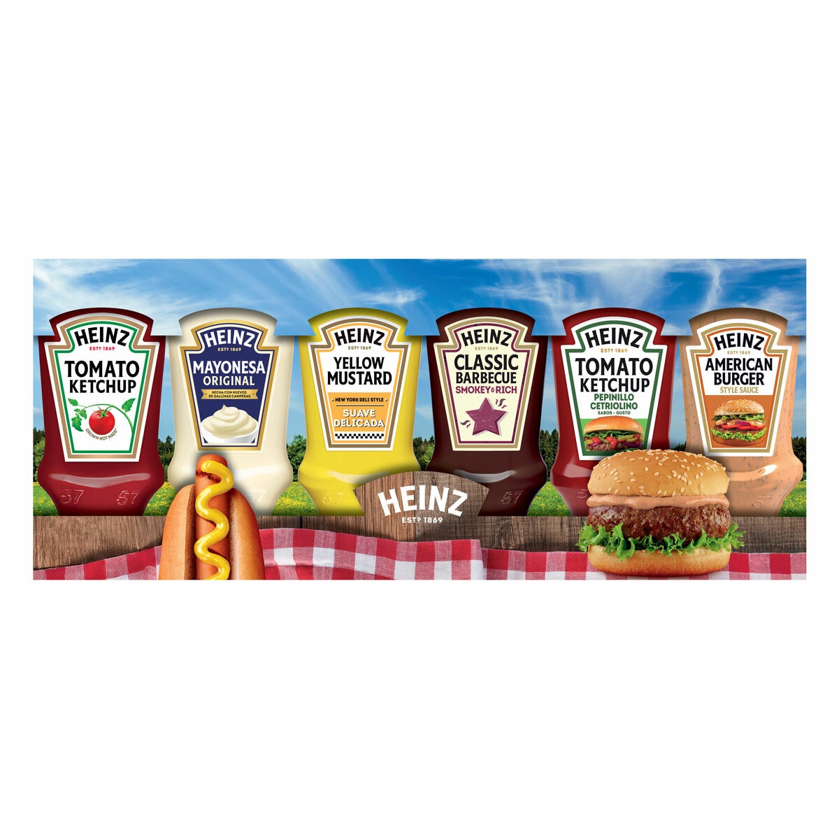 Heinz Picnic Selection Pack, 6x220ml