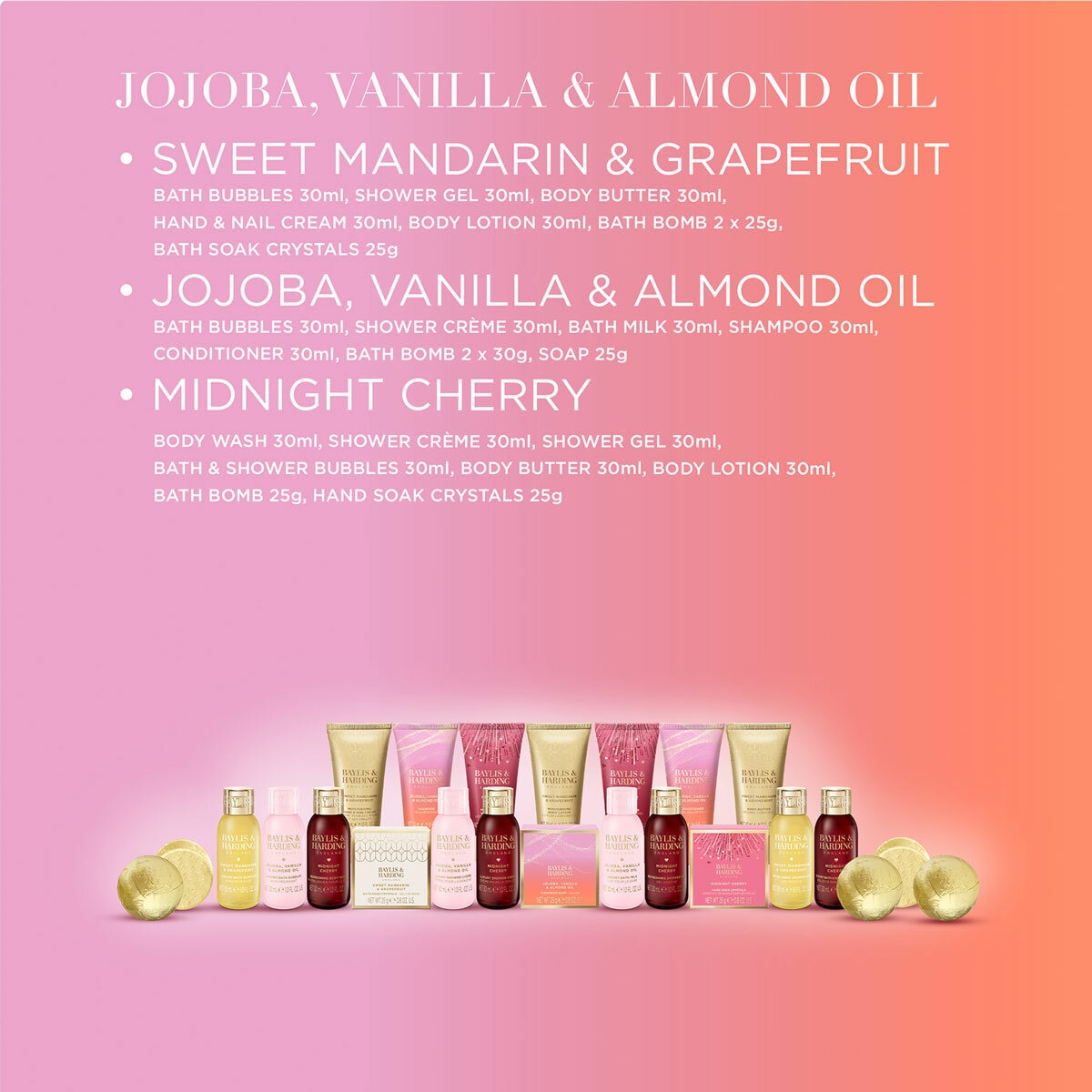 Contents and accompanying fragrances Contents and accompanying fragrances