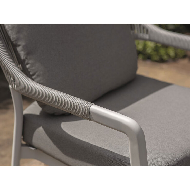 Rope weaved armrests