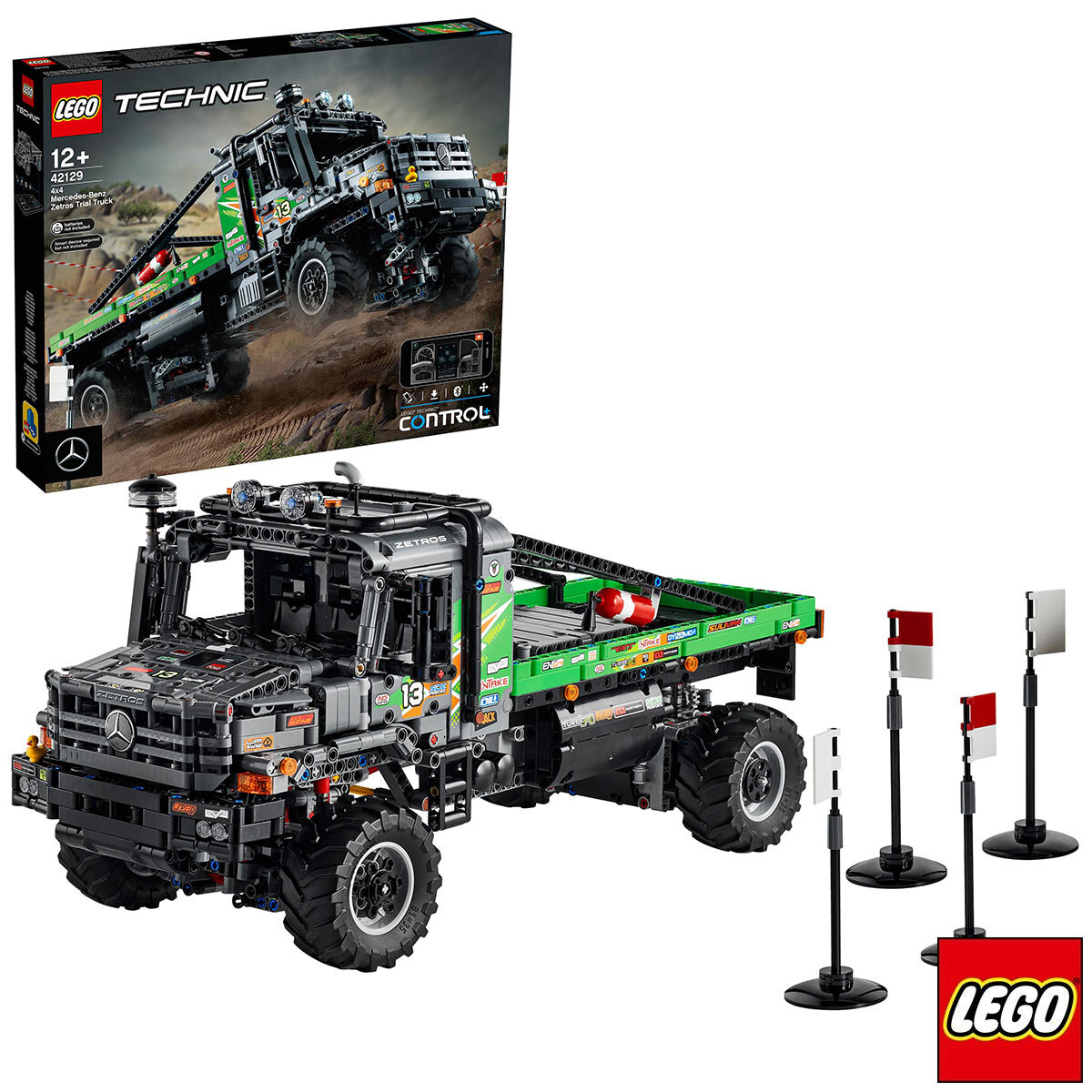 LEGO Technic App-Controlled RC 4x4 Mercedes-Benz Zetros Trial Truck - Model 42129 (12+ Years)