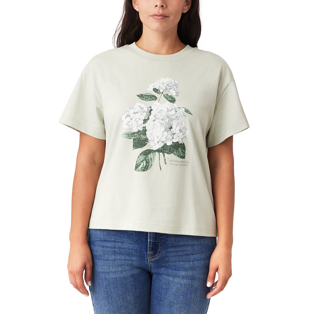 Scotch & Soda Ladies Boxy T-Shirt in Grey