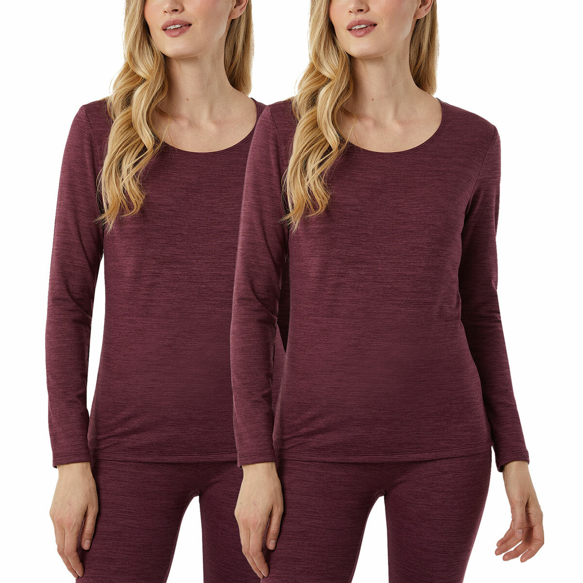 32 Degrees Heat Neo Plush Base Layer Top 2 Pack
