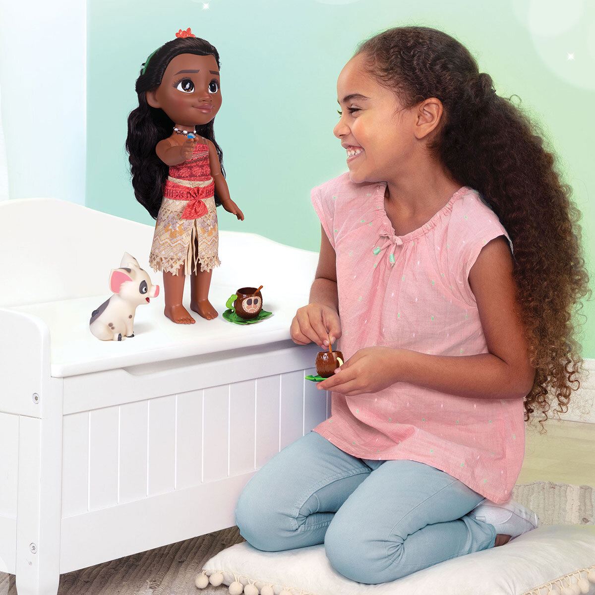 Buy Disney Tea Time Party Doll Moana & Pua Items Image at Costco.co.uk