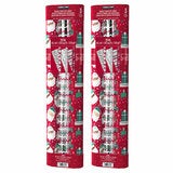 540 Sq ft Christmas Trio Wrap Pack - Red/White