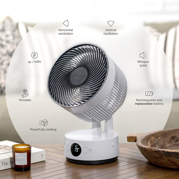 Lifestyle image of features of the fan Lifestyle image of features of the fan
