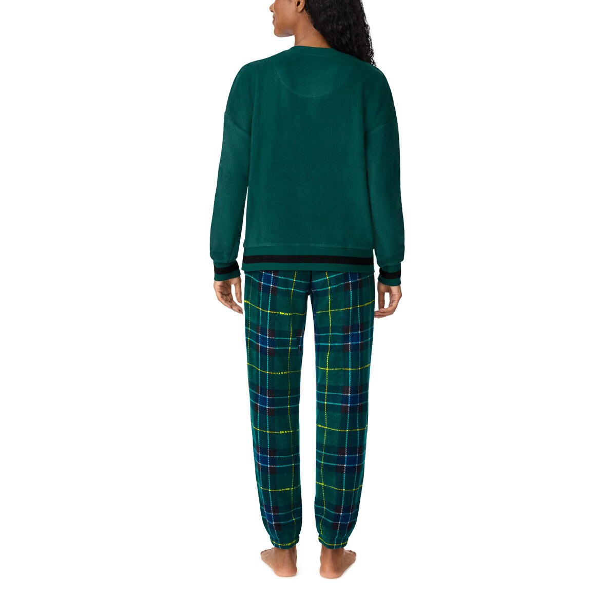 DKNY Ladies Fleece Lounge Set in Green