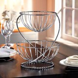 Mesa 2 Tier Yardley Helix Chrome Basket