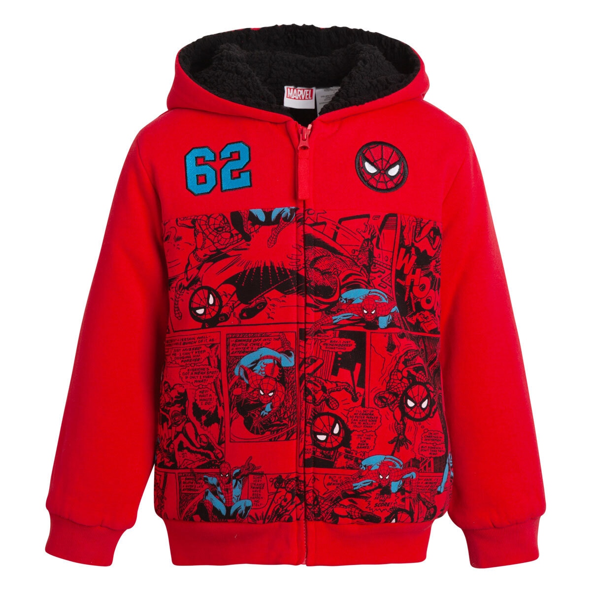 Character Kids Spiderman Plush Hoodie