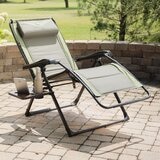 Timber Ridge Zero Gravity Folding Lounger with Side Table