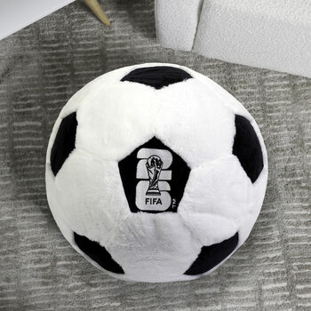 FIFA® World Cup Decorative Football Cushion in Black & White, 40 x 40 cm
