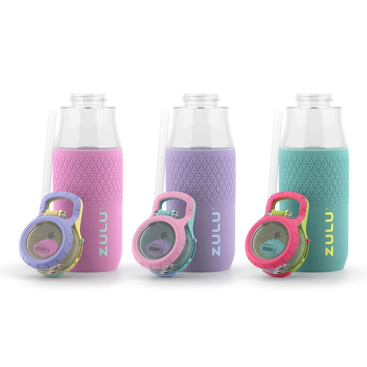 Zulu Tritan Water Bottle, 511ml, 3 Pack