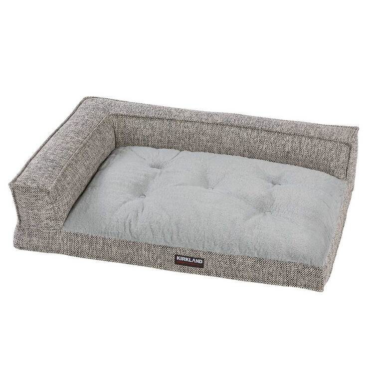 Kirkland Signature Medium Bolster Bed in Grey, 28"x 36"x 9" Costco UK